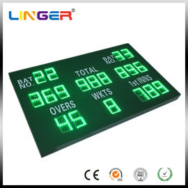 أخضر اللون الرقمي الكريكيت لوحة النتائج ، لوحة النتائج الرياضية الإلكترونية مع صندوق التحكم اللاسلكي