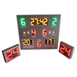 التحكم الرقمي اللاسلكي LED كرة السلة لوحة النتائج مع ساعة النار في 3 أنواع من الألوان