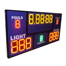 متعددة الرياضة LED الرقمية كرة السلة لوحة النتائج مع الموقت ساعة النار / داخل الجرس بصوت عال