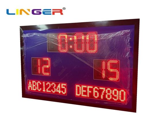 خزانة مقاومة للماء 15 بوصة لوحة أرقام LED لكرة القدم مع اسم الفريق